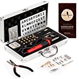 Premium Wood Burning Kit 43PCS | 36Tips, Adjustable Temperature Pen With Safety Stand, Metal Stencil&Pliers. Free Deluxe Case& How To. Complete Gift For An Effortlessly Mastering The Art Of Pyrography