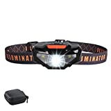 LED Headlamp Flashlight with Carrying Case, COSOOS Head Lamp,Waterproof Running Headlamp,Bright Headlight for Adults,Kids,Camping,Jogging,Reading,Runner,Only 1.6oz/48g(NO AA Battery)