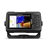Garmin Striker Plus 5cv with Transducer, 5' GPS Fishfinder with Chirp Traditional and ClearVu Scanning Sonar Transducer and Built in Quickdraw Contours Mapping Software (Renewed)