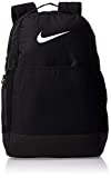 Nike Brasilia Medium Training Backpack, Nike Backpack for Women and Men with Secure Storage & Water Resistant Coating, Black/Black/White