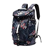Floral Gym Duffle Bag Backpack 4 ways for Women Waterproof with Shoes Compartment for travel Sport Hiking laptop College Lightweight, Kalesi