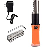 Electric Fish Scaler, HSLCY Powerful Cordless Fish Scale Scraper with Extra Stainless Steel Roller Blade for Scraping Fish Scale Remover Cleaner Skinner Kit Designed with 12V Rechargeable Battery