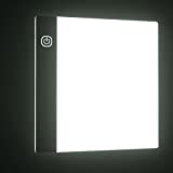 A5 Ultra-Thin Portable LED Tracing Light Box Dimmable Tracer Pad Board Adjustable Brightness for Artists Drawing Sketching Trace Animation Artcraft 5d Diamond Painting with USB Power Cable