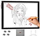 Diamond Painting Light Pad A3 with Storage Bag, 16.6×12.6inchs Large Light Board for Drawing, Physical Buttons 9 Levels/Stepless Dimming, Super Bright Light Pad for Tracing, Sketching, Weeding Vinyl