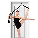 Door Leg Stretcher, Door Flexibility & Stretching Leg Strap - Great for Ballet Cheer Dance Gymnastics or Any Sport Leg Stretcher Door Flexibility Trainer Premium Stretching Equipment (black)