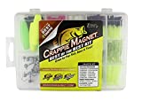 Leland's Lures Crappie Magnet Best of the Best Kit, Fishing Equipment and Accessories, Fishing Lures, 96 Bodies, 15 Double Cross Jig Heads, 4 E-Z Floats