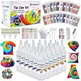 Large Tie Dye Kit for Kids and Adults - 239 Pack Permanent Tie Dye Kits for Clothing Craft Fabric Textile Party Group Handmade Project (Dye up to 60 Medium Adults T-Shirts!)