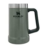 Stanley Adventure Big Grip Beer Stein, 24oz Stainless Steel Beer Mug, Double Wall Vacuum Insulation