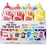 Tulip One-Step Tie-Dye Kit Block Party 16oz 8 Color Tie Dye, Rainbow