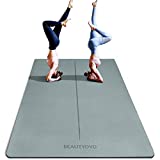 6' x 4' Large Yoga Mat, 1/3 Inch Extra Thick Yoga Mat Double-Sided Non Slip, Professional TPE Yoga Mats for Women Men, 24 Sq.Ft Large Exercise Mat for Yoga, Pilates and Home Workout