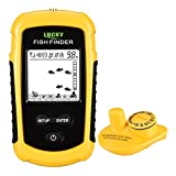LUCKY Castable Wireless Fish Finder Kayak Portable Ice Fish Finders Handheld LCD Display Depth Finder Boat