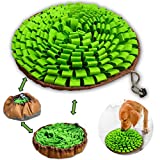 NEECONG Dog Snuffle-Mat Slow-Feeder-Bowl - Simulating Grassland for Boredom, Encourages Natural Foraging Skills for Pet, Treat Indoor Outdoor Stress Relief, Portable and Compact