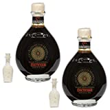 Due Vittorie Oro Gold Balsamic Vinegar with Pourer, 8.45fl oz / 250ml (2 pack)