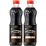 MontoFresh Premium Balsamic Vinegar Sauce | Barrel Aged 5% Acidity | Great for Marinade, Glaze, Dressing & Dip | Non GMO, Vegan Friendly, Gluten-Free Kosher Parve | 2 Pack Resealable Squeezable Bottle