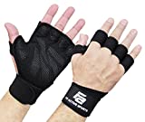 New Ventilated Weight Lifting Workout Gloves with Built-in Wrist Wraps for Men and Women - Great for Gym Fitness, Cross Training, Hand Support & Weightlifting.