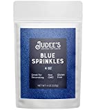 Judee's Blue Sprinkles 4 oz - Gluten-Free and Nut-Free - Brighten Up Your Baked Goods - Great for Cookie and Cake Decoration - Use for Baking and as Dessert and Ice Cream Toppings