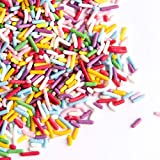 Sweets Indeed - Sprinkles - Natural Rainbow Sprinkles - No Artificial Colors or Flavors - Gluten-Free Color Sprinkles for Baking - Sprinkle Mix - Cake Sprinkles - Cupcake and Cake Topper - 5.5 ounces