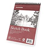 Bachmore Sketchpad 9X12' Inch (68lb/100g), 100 Sheets of TOP Spiral Bound Sketch Book for Artist Pro & Amateurs | Marker Art, Colored Pencil, Charcoal for Sketching