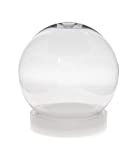 4 Inch DIY Clear Plastic Water Globe Snow Globe with Screw Off Cap -Great for DIY Crafts