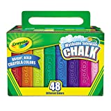 Crayola 512048 Washable Sidewalk Chalk 48 Assorted Bright Colors 48 Sticks/Set