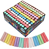 JOYIN 120 Pack Sidewalk Chalk for Kids Giant Box Non-toxic Jumbo Colored Washable Sidewalk Chalk for Toddlers in 10 Colors (120 Pieces)