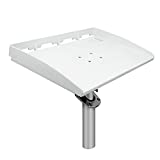 Five Oceans FO3936 Marine Boat Fishing Fillet Bait Table, White Cutting Board, Rod Holder Mount with Plier Storage and Knife Slots, 20 inches