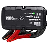 NOCO GENIUSPRO25, 25-Amp Fully-Automatic Professional Smart Charger, 6V, 12V and 24V Battery Charger, Battery Maintainer, Power Supply, and Battery Desulfator with Temperature Compensation