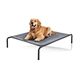 Love's cabin Outdoor Elevated Dog Bed - 49in Pet Dog Beds for Extra Large Medium Small Dogs - Portable Dog Cot for Camping or Beach, Durable Fall Frame Raised Dog Bed with Breathable Mesh