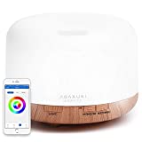 ASAKUKI Smart Wi-Fi Essential Oil Diffuser, App and Voice Control Compatible with Alexa, 500ml Aromatherapy Humidifier for Relaxing Atmosphere in Home Office Bedroom