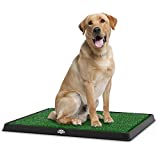 Artificial Grass Puppy Pad for Dogs and Small Pets – Portable Training Pad with Tray – Dog Housebreaking Supplies by PETMAKER (20' x 25')