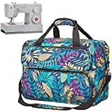 HOMEST Sewing Machine Carrying Case, Universal Tote Bag with Shoulder Strap Compatible with Most Standard Singer, Brother, Janome, Floral (Patent Design)