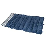Travel Dog Bed – 37x24 Rollup Portable Dog Bed with Memory Foam, Baffling for Comfort and Carry Handles for Pets PETMAKER (Blue)