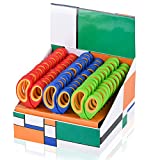 Saxhorn Kids Scissors 5'（School Teacher Bulk Classroom Pack, 5 Inch）- Soft Touch Pointed School Student Scissors, Blunt, Assorted Colors (36)