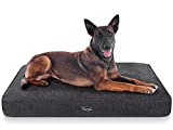Waterproof Dog Bed for Crate,Outdoor Dog Mattress for Medium Dogs,Washable Dog Pillows with Soft Removable Cover,(33'x22'x4') Square Pet Pad,XL