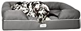 PetFusion Ultimate Dog Bed, Orthopedic Memory Foam, Multiple Sizes/Colors, Medium Firmness Pillow, Waterproof Liner, YKK Zippers, Breathable 35% Cotton Cover, Cert. Skin Contact Safe, 3yr. Warranty