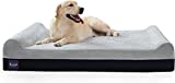 Laifug Orthopedic Memory Foam Extra Large Dog Bed Pillow(50'x36'x10', Slate Grey) Durable Water Proof Liner & Removable Washable Cover & Smart Design