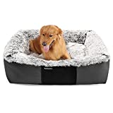 PetMedics Premium Luxe Calming Orthopedic Plush Washable Dog Bed - Warming & Cooling Memory Foam Pillow - Big Durable Bed for Extra Large, Large, Medium, Small Dogs, Puppy, Cat, Kittens, and Pet