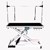 ZSQ Electric Grooming Table for Dogs at Home, Professional Dog Grooming Table Adjustable, Folding Pet Grooming Table, X Style, 50'