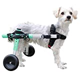 Walkin' Wheels Lightweight - for Small Dogs 11-25 Pounds - Veterinarian Approved - Dog Wheelchair for Back Legs