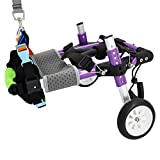 HobeyHove Adjustable Dog Wheelchair for Back Legs，Pet/Doggie Doggy Wheelchairs with Disabled Hind Legs Walking (XS-B)