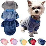 Dog Sweater, Pack of 2 or 3, Dog Clothes, Dog Coat, Dog Jacket for Small or Medium Dogs Boy or Girl, Ultra Soft and Warm Cat Pet Sweaters (Small, Grey,Blue,Dark Blue)