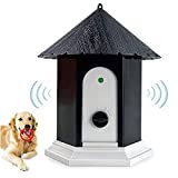 UANAX Outdoor Barking Control Device, Ultrasonic Stop Barking, Sonic Bark Deterrents Dog Silencer Bark Box for Small Medium Large Size Dogs in Birdhouse Shape