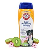 Arm & Hammer Super Deodorizing Shampoo for Dogs | Odor Eliminating Dog Shampoo for Smelly Dogs & Puppies With Arm & Hammer Baking Soda | Kiwi Blossom Scent, 20 Fl Oz