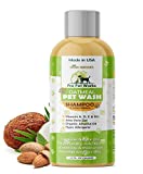 Organic 5 in 1 Oatmeal Dog Shampoo & Conditioner - Defense Against Dandruff, Allergies, & Itchy, Dry, Sensitive Skin - Treatment for Smelly Dogs & Cats - Puppy Grooming Supplies Made in The USA-17 Oz