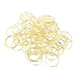 Salmue 100 Hypoallergenic Steel Circle Earring Loops Wine Glass Big Round Party Earring Hoop Ring Set Jewelry Findings (Gold 3025MM)