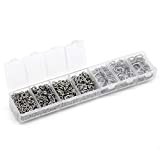 Valyria 1410pcs Mixed Stainless Steel Open Jump Rings 4mm 5mm 6mm 7mm 8mm 9mm 10mm Box Set for DIY Jewelry Making Findings