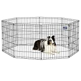 MidWest Foldable Metal Dog Exercise Pen / Pet Playpen, 24'W x 30'H, 1-Year Manufacturer's Warranty