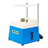 ANBULL Portable Stained Glass Grinder Machine, Mini Glass Grinder with 5/8' + 1' Replaceable Grinder Bits & Acrylic Bezel, Compact Glass Art Grinding Tool for Stain Glass Class (BLUE 110 V, 65 W)