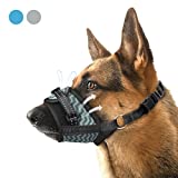 Marnonsis Dog Muzzle, Soft Breathable Dog Muzzle for Large Dogs, Adjustable Muzzle for Barking Biting and Chewing with Quick Release Buckle, No Bark Muzzle for Small Medium Large Sized Dog
