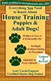 Everything You Need to Know About House Training Puppies and Adult Dogs: Housebreaking, Crate Training, Sample Schedules, and Designated Dog Potty Area Training for Puppies and Older Dogs